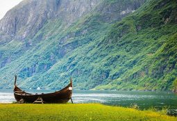 barco viking da cultura norueguesa