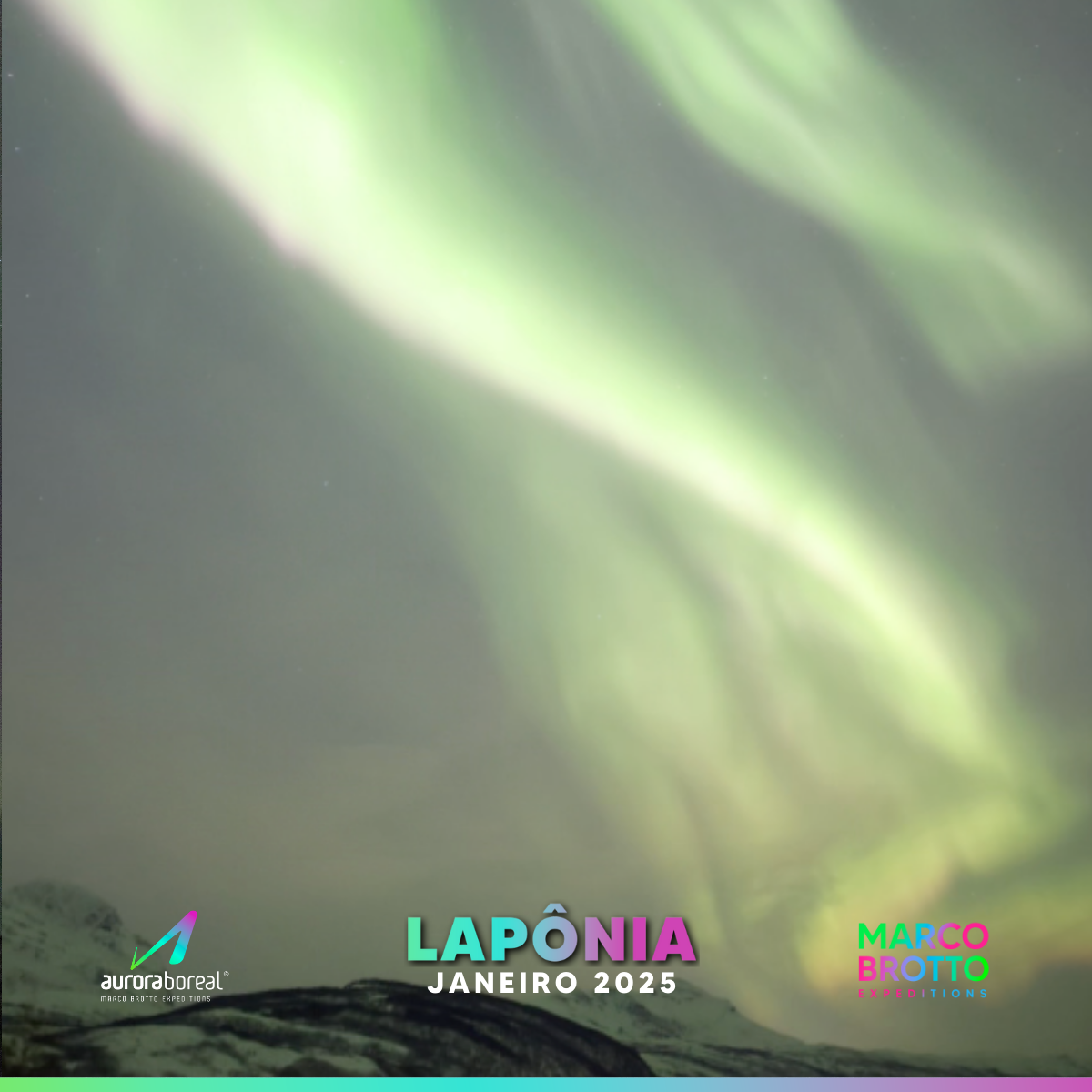 Realizamos nosso sonho e com o melhor caçador de aurora do mundo que atende por Marco Brotto.