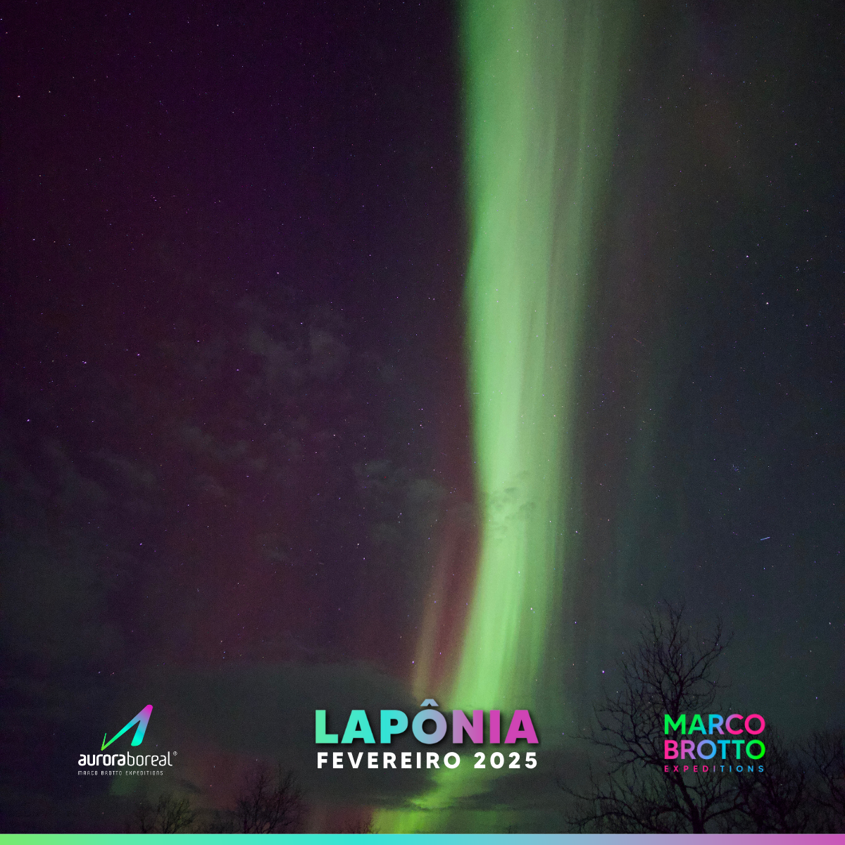 Marco tem o dom de nos fazer enxergar o que é a Aurora Boreal de verdade.