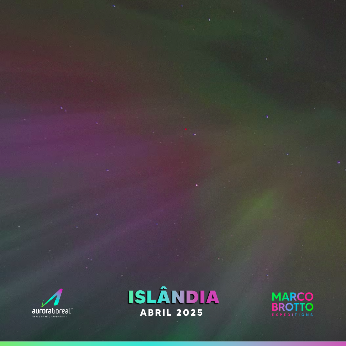 Agradeço a dedicação do Marco Brotto sempre fazendo o melhor para a nossa caçada a aurora e sempre compartilhando tanto conhecimento!
